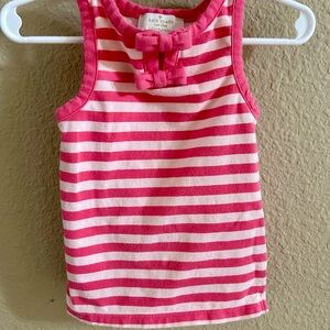 Kate Spade Pink and White Striped Tank Top